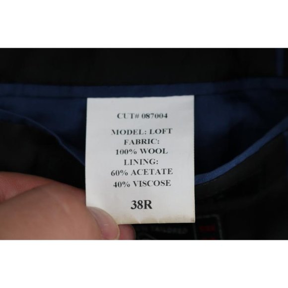 John Varvatos Sport Coat Mens Size 38R Loft Blazer Two Button Wool Single Needle - Picture 13 of 15